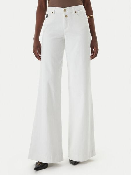 Versace Jeans Couture Jeansy 80HAB561 CEWCA Biały Wide Leg. Białe jeansy damskie Versace Jeans Couture. Za 1,179.00 zł.