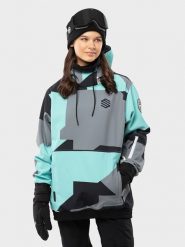 Siroko Softshellowa kurtka narciarska "Ushuaia" w kolorze turkusowo-szarym rozmiar: M. Szare kurtki narciarskie i snowboardowe damskie SIROKO, m, bez wzorów, z materiału, bez kaptura, narciarskie. Za 311.85 zł.