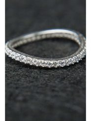 Atelier MIU Pozłacany pierścionek z cyrkoniami rozmiar: onesize. Szare pierścionki damskie atelier MIU, z cyrkonią, pozłacane. Za 30.99 zł.