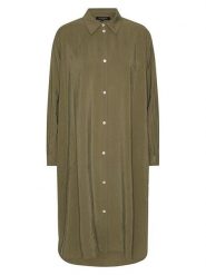 Ilse Jacobsen Sukienka w kolorze khaki rozmiar: M. Brązowe sukienki damskie Ilse Jacobsen, na co dzień, m, bez wzorów, bez kołnierzyka, bez ramiączek, midi, proste. Za 195.99 zł.