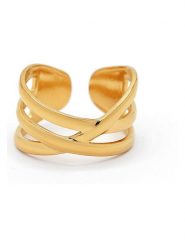 MOODE Pierścionek "Tiphaine" rozmiar: onesize. Żółte pierścionki damskie MOODE, ze stali. Za 43.99 zł.