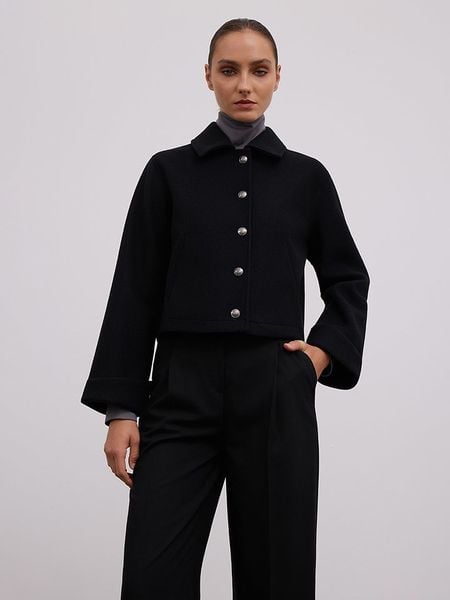 BGN Kurtka przejściowa w kolorze czarnym rozmiar: 36. Czarne kurtki damskie BGN, bez wzorów, z wełny, bez kaptura. Za 243.64 zł.