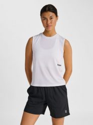 Damski tank top Hummel Pulse. Brązowe topy sportowe damskie HUMMEL, l, bez wzorów, z dzianiny, bez ramiączek. Za 134.00 zł.