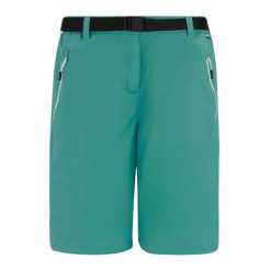 Damskie szorty bermudzkie Regatta Xert Stretch. Zielone szorty damskie Regatta, bez wzorów, z elastanu, eleganckie. Za 159.99 zł.