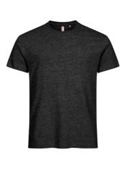 Clique Basic-T T-shirt męska dopasowany krój Anthracite Melange. Szare t-shirty męskie CLIQUE, m, bez wzorów, z bawełny, bez kołnierzyka. Za 82.69 zł.