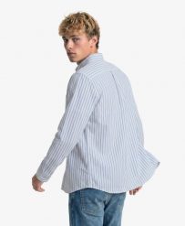 Superdry Koszula Preppy Oxford z długim rękawem z bawełny organicznej – Classic. Niebieskie koszule damskie Superdry., uniwersalny, bez wzorów, z bawełny, bez kołnierzyka, bez ramiączek. Za 280.40 zł.