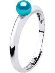 Pearline Srebrny pierścionek z perłą rozmiar: onesize. Szare pierścionki damskie Pearline, z perłą, srebrne. Za 130.99 zł.