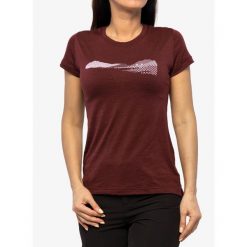 Koszulka merino damska Sensor Merino Air PT SS. Czerwone bluzki sportowe damskie Sensor, bez wzorów, bez ramiączek. Za 256.99 zł.
