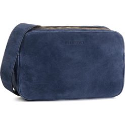 Torebka COCCINELLE - ES6 Alpha Suede E1 ES6 15 02 01 Ink B12. Niebieskie listonoszki damskie Coccinelle, bez wzorów, ze skóry, bez dodatków. Za 1,049.00 zł.