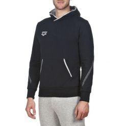 Bluza męska Arena Team Line Hoodie z kapturem. Niebieskie bluzy z kapturem męskie Arena, m. Za 99.99 zł.