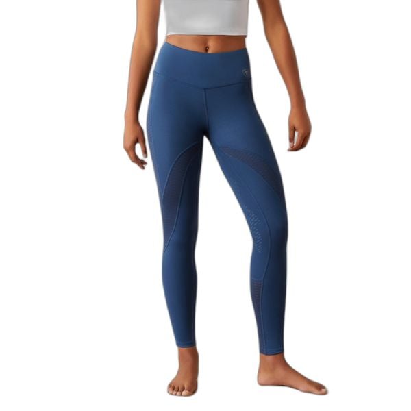 Damskie legginsy jeździeckie z pełną przyczepnością Ariat Ascent. Niebieskie legginsy damskie Ariat, l, bez wzorów, ze skóry. Za 510.00 zł.