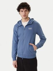 EA7 Emporio Armani Bluza 8NPM33 PJVRZ UB064 Niebieski Regular Fit. Niebieskie bluzy bez kaptura męskie EA7 Emporio Armani, m, z bawełny. Za 479.99 zł.