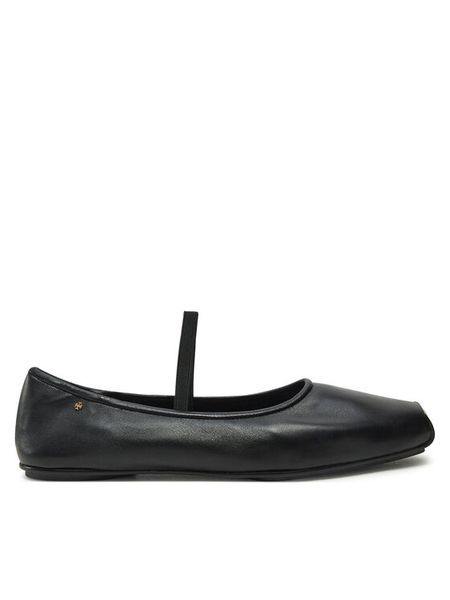 Tory Burch Baleriny Runway Ballet 157625 Czarny. Czarne baleriny damskie Tory Burch, bez wzorów, ze skóry, bez obcasa. Za 889.99 zł.