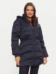 Guess Płaszcz zimowy Seline W4BL58 WGL72 Granatowy Regular Fit. Niebieskie płaszcze damskie Guess, na zimę, xs, z aplikacjami, z syntetyku. Za 639.99 zł.