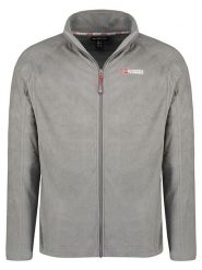 Geographical Norway Kurtka polarowa "Tug" w kolorze szarym rozmiar: S. Szare kurtki męskie Geographical Norway, s, bez wzorów, z materiału, bez kaptura. Za 65.23 zł.