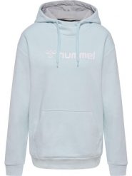 Bluza damska z kapturem Hummel Mover. Niebieskie bluzy z kapturem damskie HUMMEL, na jesień, m, z bawełny. Za 176.50 zł.