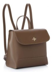Lucky Bees Plecak "Marilyn" w kolorze szarobrązowym - 21 x 21 x 11 cm rozmiar: onesize. Brązowe plecaki damskie Lucky Bees, bez wzorów, z materiału. Za 56.99 zł.