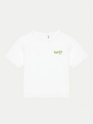 Kids ONLY T-Shirt Maiken 15313877 Biały Regular Fit. Białe koszulki dziewczęce Kids Only, bez wzorów, z bawełny, bez ramiączek. Za 39.99 zł.