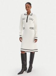 Liu Jo Sport Sukienka dzianinowa TF5251 MS59L Écru Regular Fit. Sukienki damskie Liu Jo Sport, l, bez wzorów, z dzianiny, sportowe, bez kołnierzyka, bez ramiączek, sportowe. Za 699.99 zł.