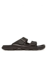Birkenstock Klapki Mogami Terra Stealth 2-Strap 1029643 Czarny. Czarne klapki damskie Birkenstock, bez wzorów, ze skóry, bez obcasa. Za 349.99 zł.
