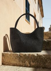 Torba typu shopper w optyce plecionki. Brązowe shopper bag damskie bonprix, bez wzorów, bez dodatków. Za 59.99 zł.