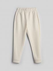 4F Spodnie dresowe joggery damskie - kremowe XXL. Białe spodnie dresowe damskie 4f, s, bez wzorów, z dresówki. Za 149.99 zł.