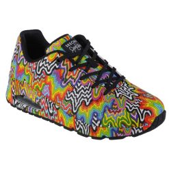 Buty sportowe Sneakersy damskie, Uno - Infinite Drip. Buty sportowe na co dzień damskie Skechers, bez wzorów, trekkingowe. Za 449.99 zł.