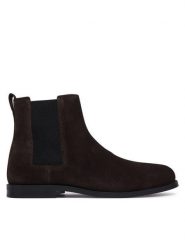 Calvin Klein Sztyblety Ess Rubber Chelsea Su HM0HM02055 Brązowy ciemny. Brązowe sztyblety męskie CALVIN KLEIN, ze skóry, bez zapięcia. Za 649.99 zł.