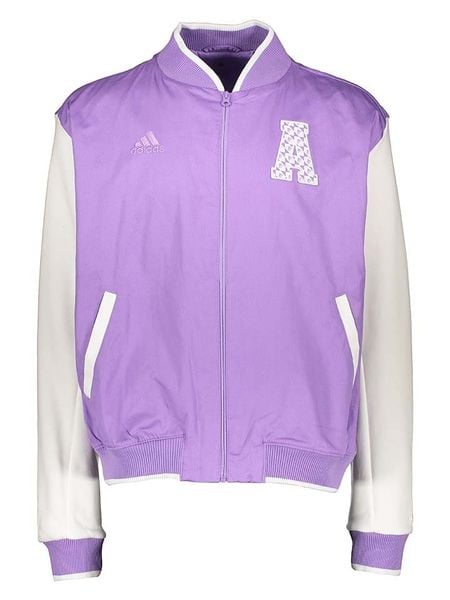 Adidas Bluza w kolorze fioletowym rozmiar: M. Różowe bluzy bez kaptura damskie Adidas, m, z bawełny. Za 195.77 zł.