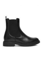 Lasocki Sztyblety CEO-RST-56007-10 Czarny. Czarne botki damskie Lasocki, ze skóry, bez obcasa, na płaskiej podeszwie, bez zapięcia. Za 249.99 zł.