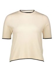 ONLY Sweter w kolorze kremowym rozmiar: L. Brązowe swetry klasyczne damskie Only, l, bez kołnierzyka. Za 69.99 zł.