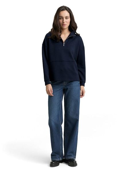 Tom Tailor Bluza w kolorze granatowym rozmiar: XL. Niebieskie bluzy bez kaptura damskie Tom Tailor, xl. Za 144.95 zł.