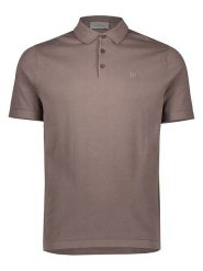 DSTREZZED Koszulka polo w kolorze brązowym rozmiar: XL. Brązowe koszulki polo męskie DSTREZZED, xl, bez wzorów, z bawełny, bez ramiączek. Za 174.95 zł.