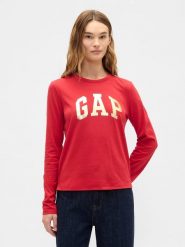 GAP Koszulka w kolorze czerwonym rozmiar: S. Czerwone t-shirty damskie GAP, s, bez wzorów, z bawełny, bez kołnierzyka. Za 82.64 zł.