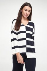 Sweter damski w paski JOSEPH RIBKOFF. Swetry klasyczne damskie Joseph Ribkoff, xs, bez kołnierzyka. Za 919.00 zł.