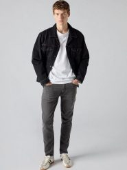 Levi's Dżinsy "512" - Slim fit - w kolorze antracytowym rozmiar: W36/L34. Czarne jeansy męskie Levi's. Za 284.95 zł.
