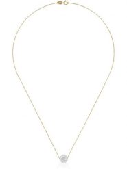 OR ÉCLAT Złoty naszyjnik "Bulle de crystal" z zawieszką - dł. 45 cm rozmiar: onesize. Szare naszyjniki damskie Or Éclat, złote. Za 782.99 zł.