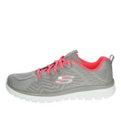 Buty treningowe damskie Skechers Graceful Get Connect. Szare obuwie treningowe damskie Skechers, trekkingowe. W wyprzedaży za 229.00 zł.