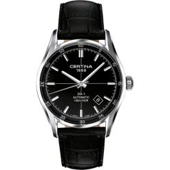 RABAT ZEGAREK CERTINA DS 1 AUTOMATIC C006.407.16.051.00. Czarne zegarki męskie CERTINA, szklane. W wyprzedaży za 1,830.00 zł.
