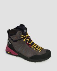 Buty męskie Dolomite CRODAROSSA LEATHER HIGH GTX IRON/GREY BLACK. Szare buty trekkingowe męskie Dolomite, z gore-texu, bez zapięcia, trekkingowe, gore-tex. Za 526.00 zł.