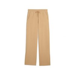 Damskie wygodne spodnie HER o prostym kroju z wysokim stanem PUMA. Brązowe spodnie materiałowe damskie Puma, bez wzorów, sportowe, z podwyższonym stanem. W wyprzedaży za 217.80 zł.