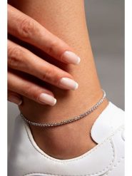 Lodie Silver Bransoletka z cyrkoniami na kostkę rozmiar: onesize. Szare bransoletki damskie Lodie Silver, metalowe. Za 50.95 zł.