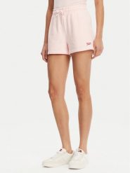 Tommy Jeans Szorty sportowe Script DW0DW20353 Różowy Regular Fit. Czerwone spodenki sportowe damskie Tommy Jeans, xl, z bawełny. Za 199.99 zł.