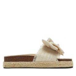 Espadryle DeeZee. Brązowe espadryle damskie DeeZee, bez wzorów, bez obcasa. Za 119.99 zł.