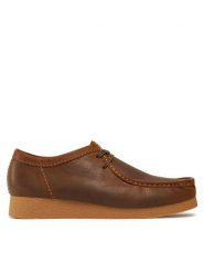 Clarks Mokasyny Wallabee Evo 261728197 Brązowy. Brązowe mokasyny męskie Clarks, z nubiku. Za 419.99 zł.