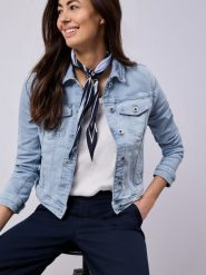 Street One kurtka dżinsowa Kobiety niebieski, 36. Niebieskie kurtki damskie Street One, bez wzorów, bez kaptura. Za 229.95 zł.