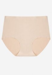 Beżowe Bezszwowe Majtki Figi High Waist Dolevia. Brązowe figi damskie Renee, xl, bez wzorów, z jeansu. Za 9.99 zł.