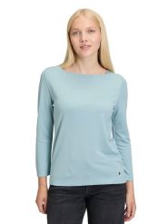 BETTY & CO Koszulka w kolorze turkusowym rozmiar: M. Niebieskie bluzki damskie Betty & Co., m, bez wzorów, bez kołnierzyka. Za 91.95 zł.