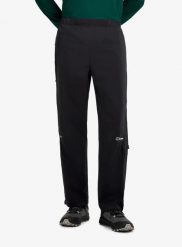 Spodnie przeciwdeszczowe męskie Berghaus Pacsmart 2.5l Pant Am. Czarne spodnie materiałowe męskie Berghaus, bez wzorów. Za 852.15 zł.