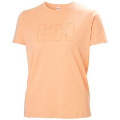 T-shirt damski Helly Hansen Tech Logo. Brązowe t-shirty damskie Helly Hansen, bez wzorów, bez kołnierzyka. Za 195.00 zł.